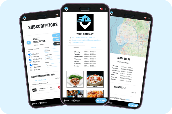 Food Planning Software Ordering Platform For Meal Delivery Businesses